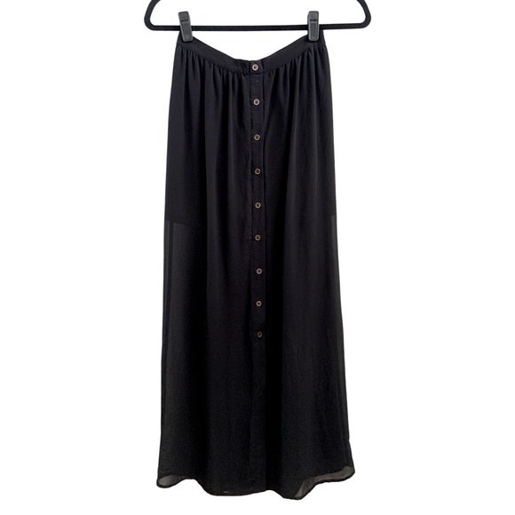 buttons Dresses & Skirts - Maxi Skirt with Button Through Front